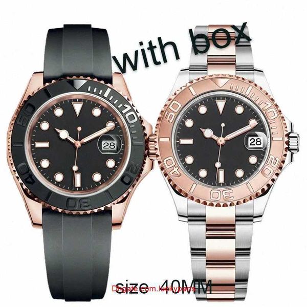 

designer r olax watches mens watch designer luxury es 40mm sliding s stainless steel rubber strap automatic mechanical luminous waterproof m, Slivery;black