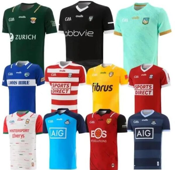 

2023 limerick cork dublin gaa jerseys 22 23 down louth antrim wexford wicklow laois mayo hurling derry westmeath home away shirt, Black;gray