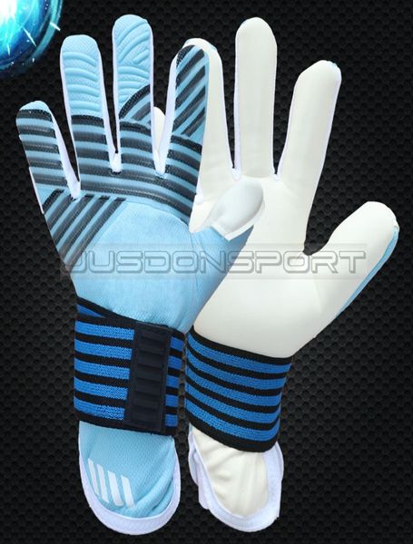 

jusdon allround latex professional soccer football goalkeeper gloves without fingersave latex zipper bag package 3969806824, Black