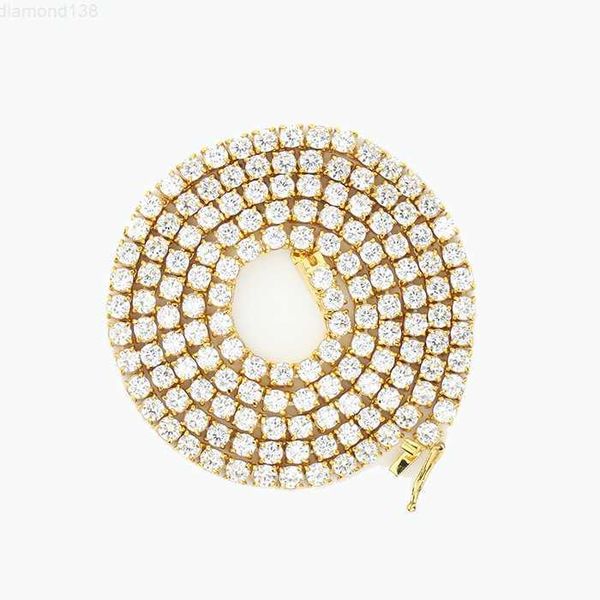 

miss jewelry custom iced out 925 simulated diamonds tennis chains, Silver