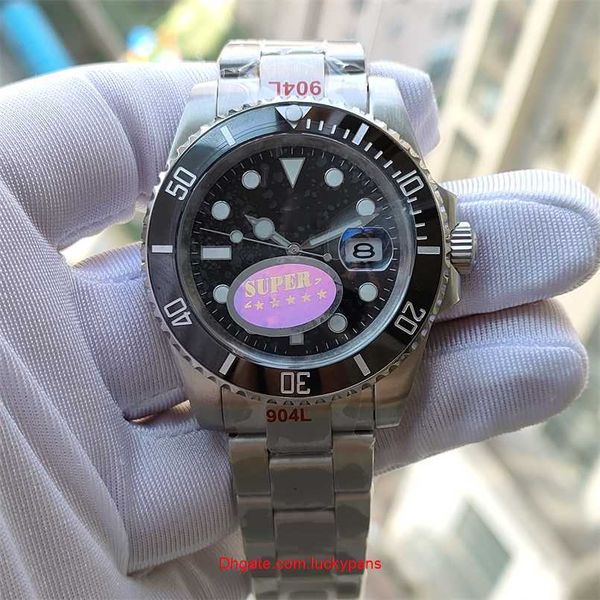 

designer r olaxs watches super factory 5 star watch of men 8 style elementary version ceramic bezel 904l steel bracelet automatic movement l, Slivery;black