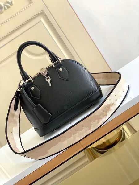 

2023 tier shell womens bag quality womens real leather handbag luxury designers black embossed messenger purse crossbody shoulder strap bag