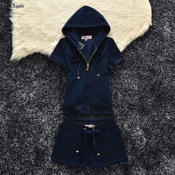 

juicy apple tracksuit women 2023 summer new leisure sports suit fashion split short sleeve shorts two-piece set women's clothing, Gray