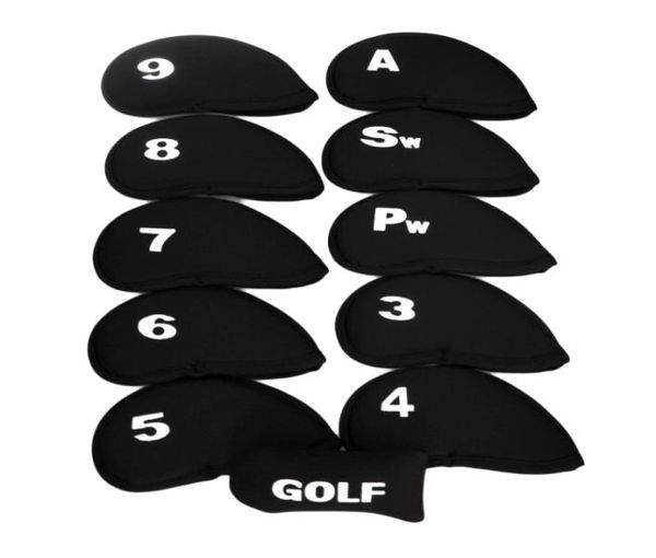 

12pcs golf protection set golf accessories golf club iron headcover head cover leather4754457