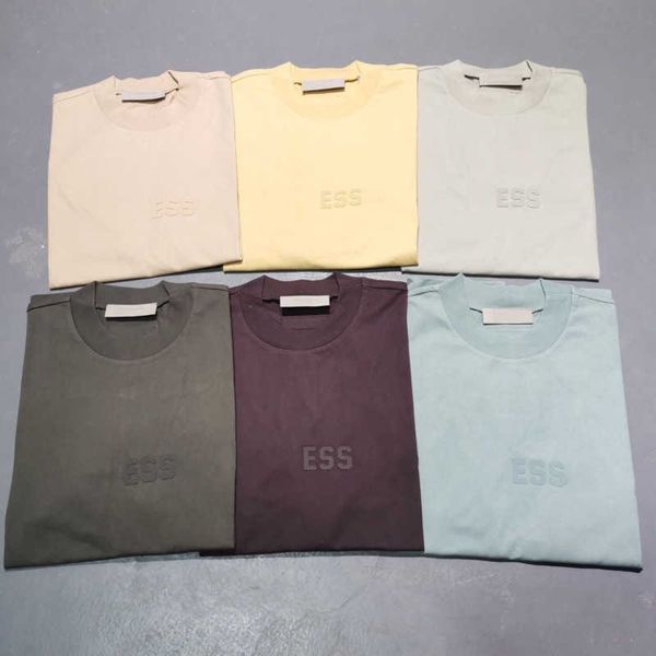 

23ss trendy brand mens t shirt american high street short sleeved shirt designer t shirt mens womens loose round neck tee top, White;black