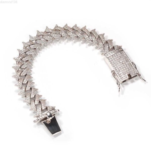 

new 925 sterling silver jewelry women men plated link cuban chain bracelets heavy chains
