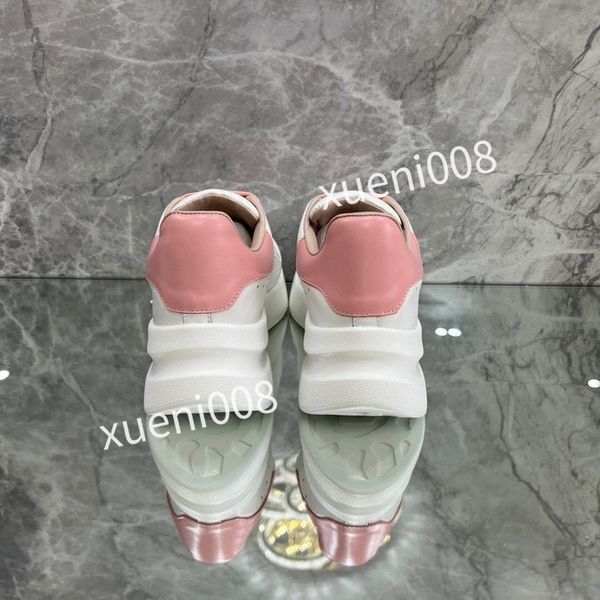 

2023woman fashion quality casual shoes heel leather lace-up sneaker running trainers letters flat printed sneakers, Red;white