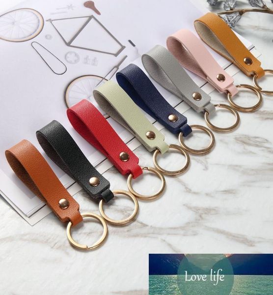 

fashion pu leather keychain casual leather strap lanyard key chain waist wallet keychains car keyring keyholder jewelry gift7811128, Silver