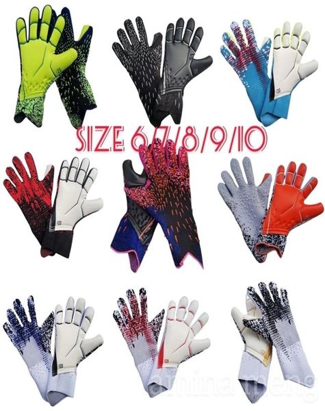 

sports gloves design men goalie soccer goalkeeper gloves thicken full latex foam professional training football gloves a2208267063643, Black