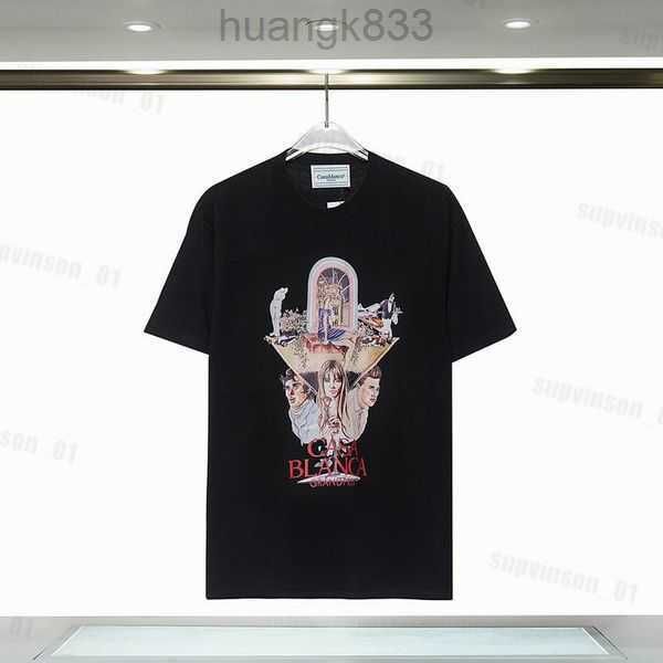 

mens designer t shirt casa shirt man womens tshirts with letters print short sleeves summer casablanc t-shirts men loose tees s-3xl0v6q, White;black