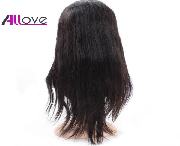 

good 10a brazilian hair silky straight peruvian full lace wigs with baby hair human hair 180 density natural hairline for black w8953196, Black;brown