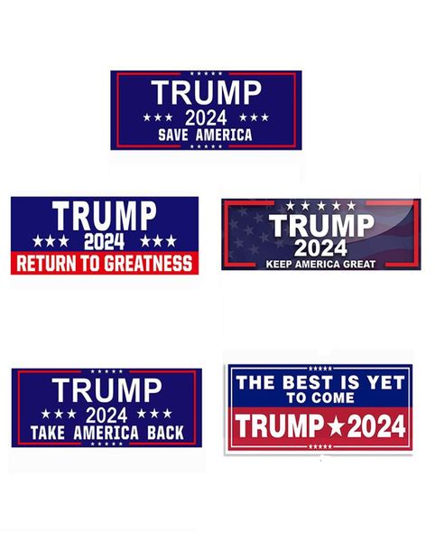 

10pcslot 39inch trump 2024 us general election car bumper flags stickers house window lapdecal take america back keep amer3261764