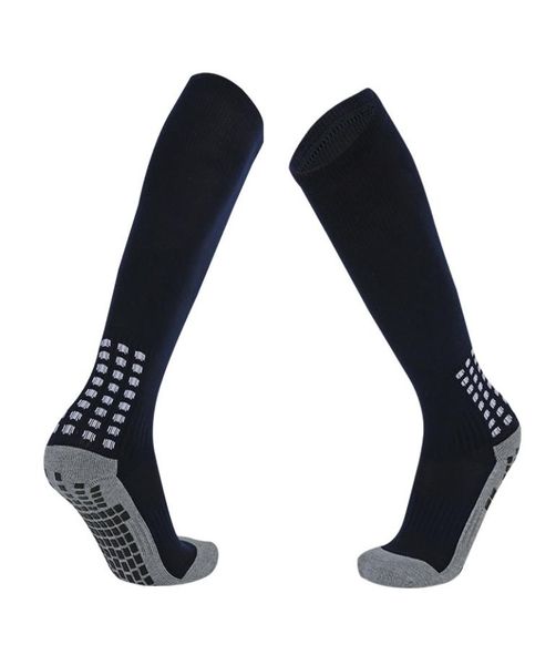 

particle glue nonslip shockabsorbing football socks for children over knee long tube towel sole antiwear thick soccer soc7744543, Black