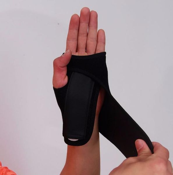 

outdoor sport muscle protect brace useful sprains prevent band carpal hand wrist support8755059, Black;red