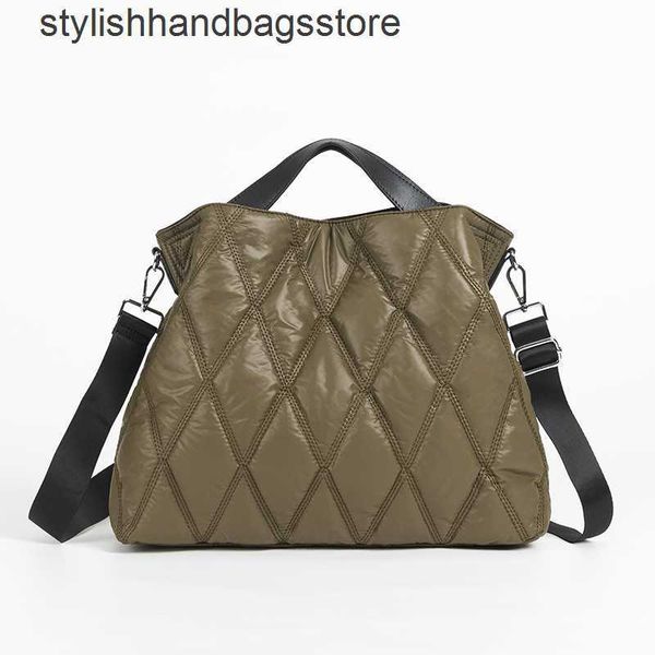 

evening bags casual padded large capacity tote women handbags designer lingge quilted shoulder bags luxury nylon sapce cotton crossbody bag