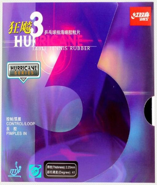 

2pcs set dhs table tennis rubber provincial hurricane 3 black and red dhs rubbers for ping pong racket blade6428935