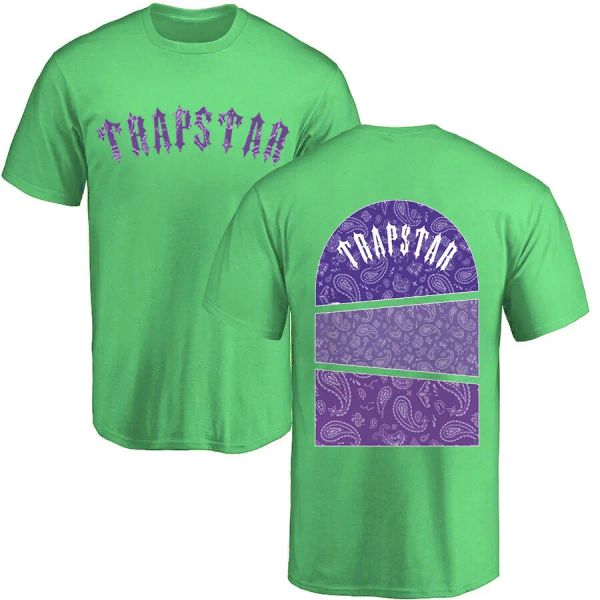 

2023 new summer fashion brand designer trapstar t shirts short sleeve crew neck streetwear white black hip hop shirt womens tee england clot