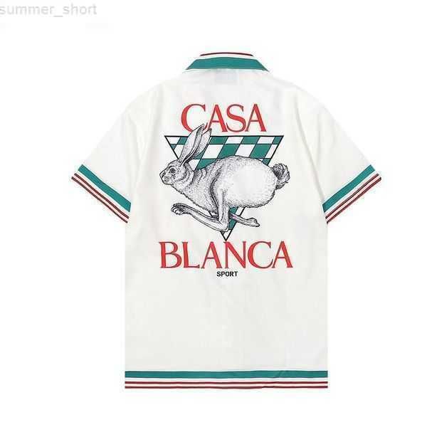 

mens designer t shirts casablanc t shirt woman mens 100% cotton casual shirt womens loose silk shirt short sleeves luxury t-shirt casablanc, White;black