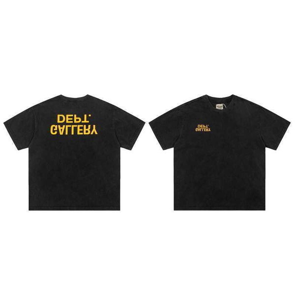 

wholesale designer t shirt for sale g allery d ept worn wash reversed letter print short sleeve high street loose casual t shirt xfp7, White;black