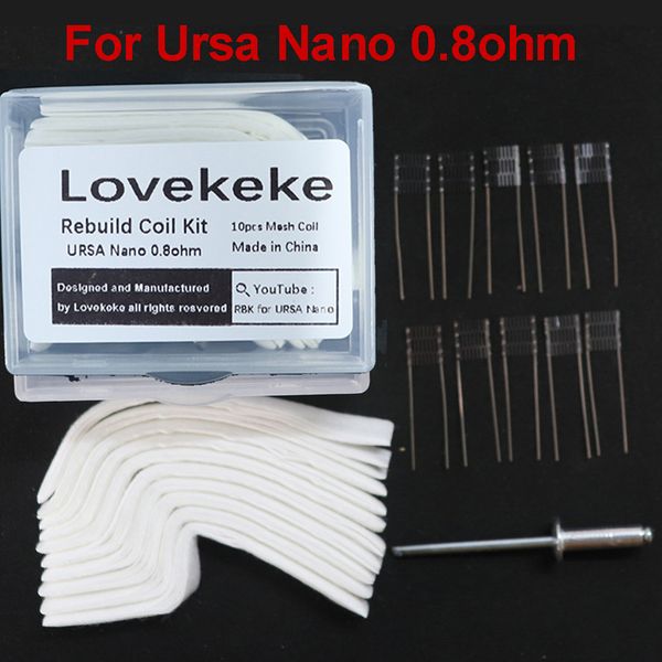 

rbk for urso nano 0.4ohm ni80 mesh coil vape tank