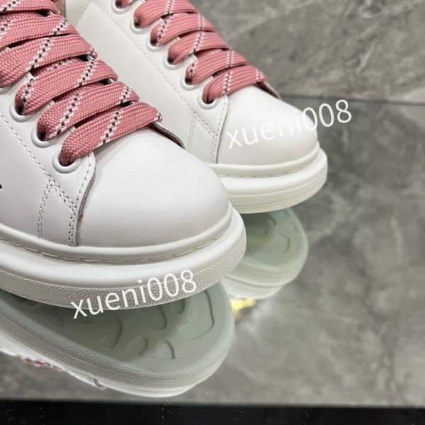 

new women men fashion quality casual shoes heel leather lace-up sneaker running trainers letters flat printed sneakers, Red;white