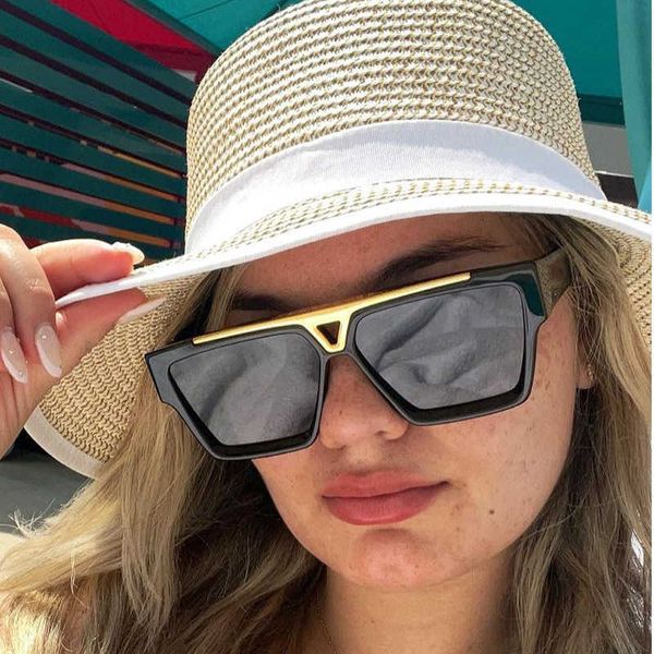 

new box double-beam fashion trend net red same street p sunglasses sunglasses, White;black
