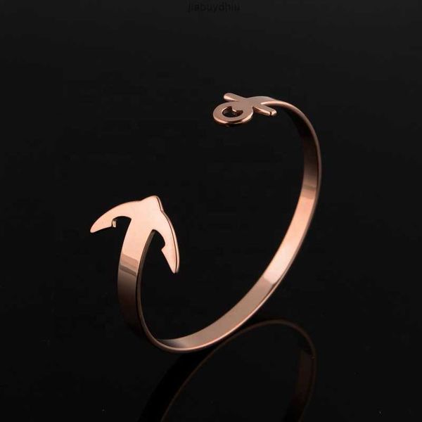 

316l custom bracelet stainless steel bangle design anchor armband engraved, Silver