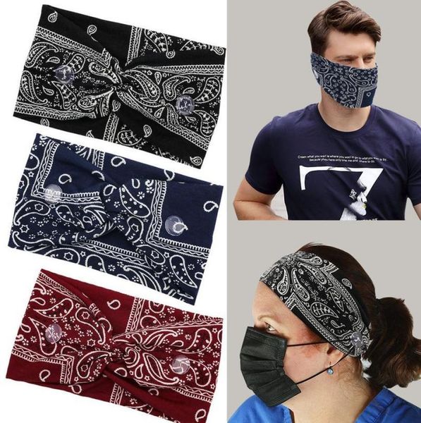 

paisley print stretch button wide headband antileash mask hair band sweat absorbent skinfriendly yoga workout s jllusn7934924