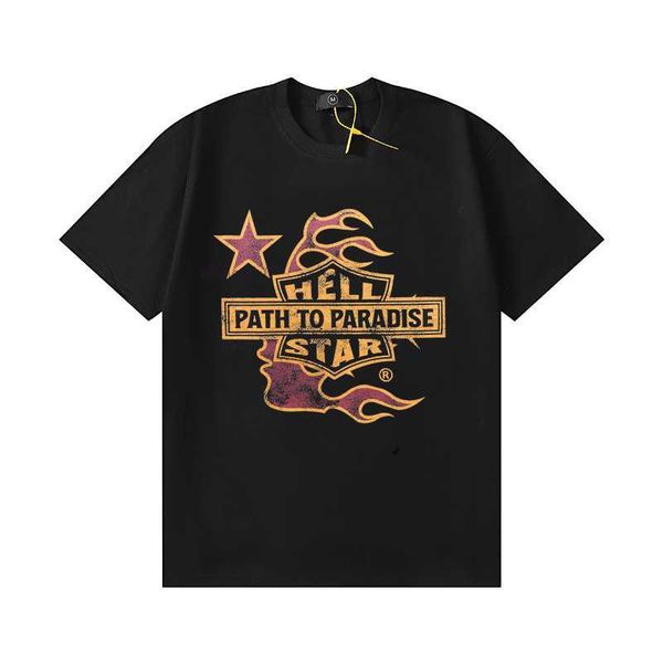 

hellstar studios trendy hip-hop short sleeves man women t shirts cotton men vintage t-shirts summer loose tee rock 1 g7qz, White;black