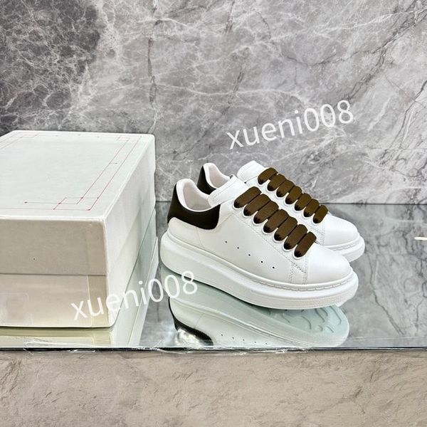 

2023new woman man fashion quality casual shoes heel leather lace-up sneaker running trainers letters flat printed sneakers, Red;white