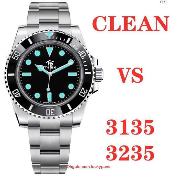 

designer r olax watches clean vs luxury sports men s business eta 3235 3135 automatic 904l stainless steel black luminous waterpr frj ywtx, Slivery;golden