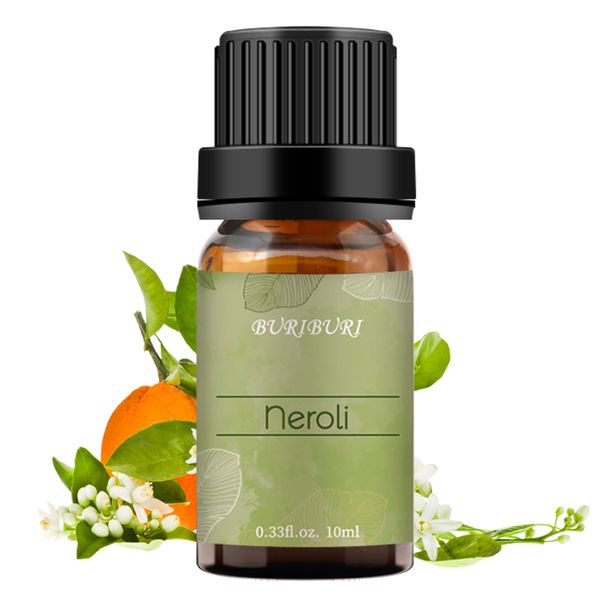 

buriburi neroli essential oil 100 pure 10ml undiluted natural organic aromatherapy oil for diffusers soap making candles
