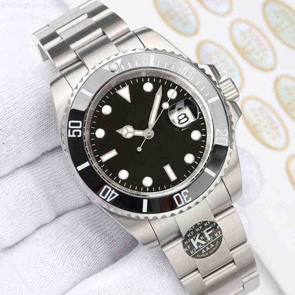 

men watch date gmt mechanical glide movement lock automatic fashion men women sweep hand ceramic diamond mens designer watches wristwatches, Slivery;black