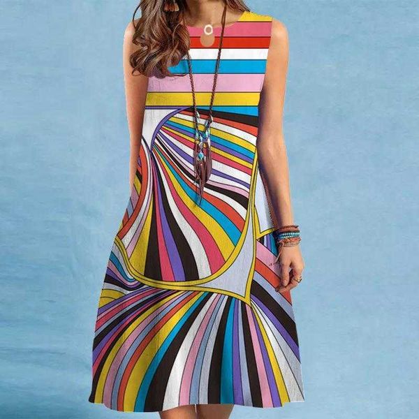 

dress womens loose sleeveless printed long cap sleeve wholesale, Black;gray