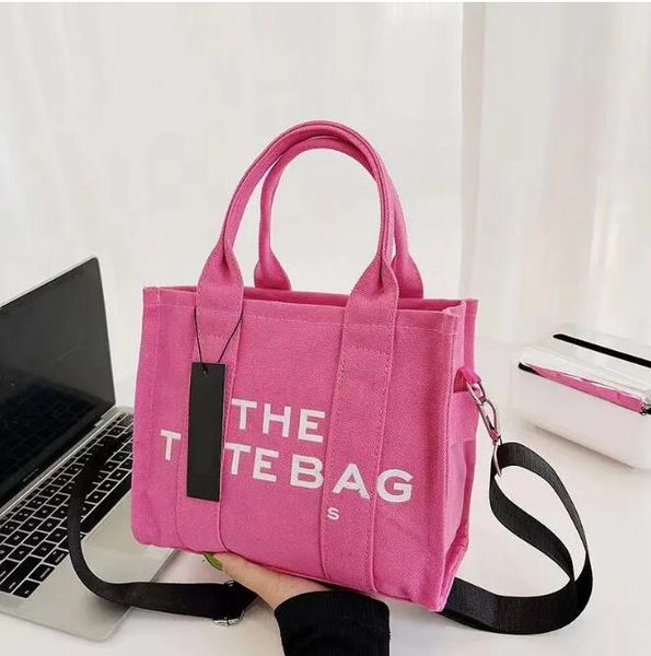 

mj luxury nylon the tote bag canvas large shopping womens designer handbag black pink leather shoulder linen handle travel crossbody clutch