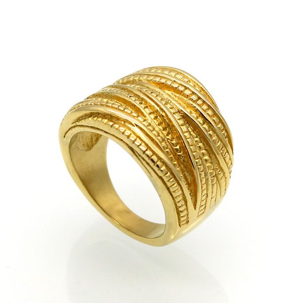 

rope shaped ring vintage titanium steel ring women's jewelry ring, Silver