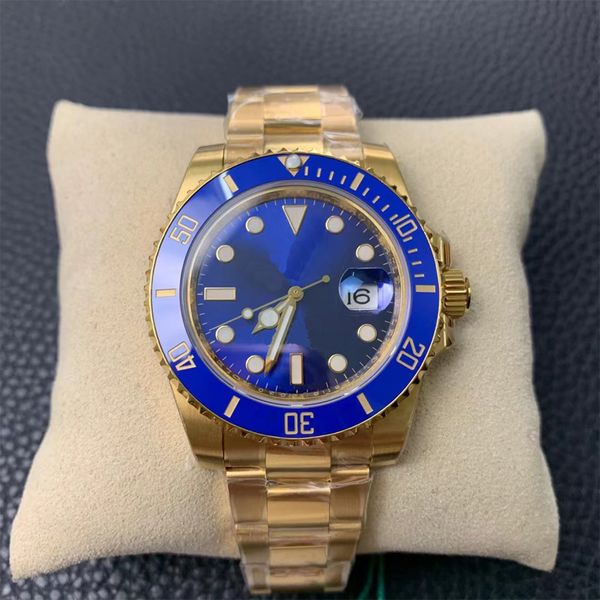 

men's luxury classic watch 41mm all stainless steel waterproof watch luminous sapphire watch, Slivery;brown