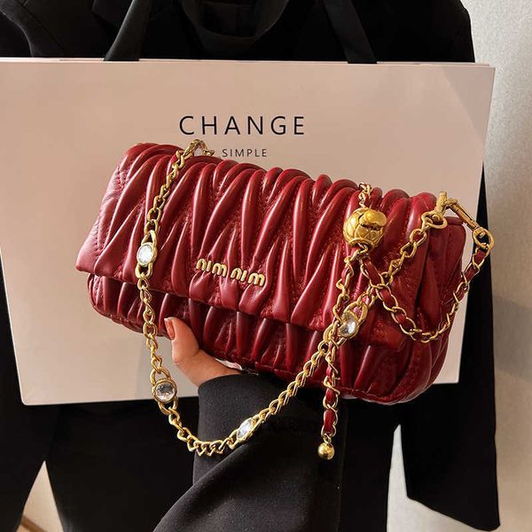 

design for women 2023 spring/summer new popular versatile chain crossbody with western style small square bag76