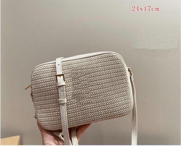 

designer large capacity straw bags tote shopping bag coconut shoulder bags fashion beach vacation luxury classic holiday woven handbags tgra