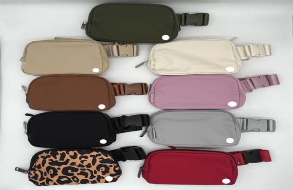

new lu belt bag official models ladies sports waist bag outdoor messenger chest 1l capacity with brand logo upgrade silicone label6190092