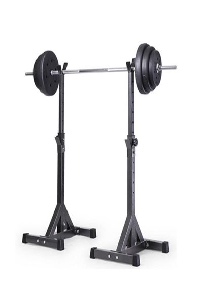 

new2pcs adjustable rack standard solid steel squat stands barbell4273030