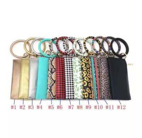 

pu leather clutch wristlet bangle keyring monogrammed red and white black buffalo plaid bracelet keychains bag zza150139542779, Silver