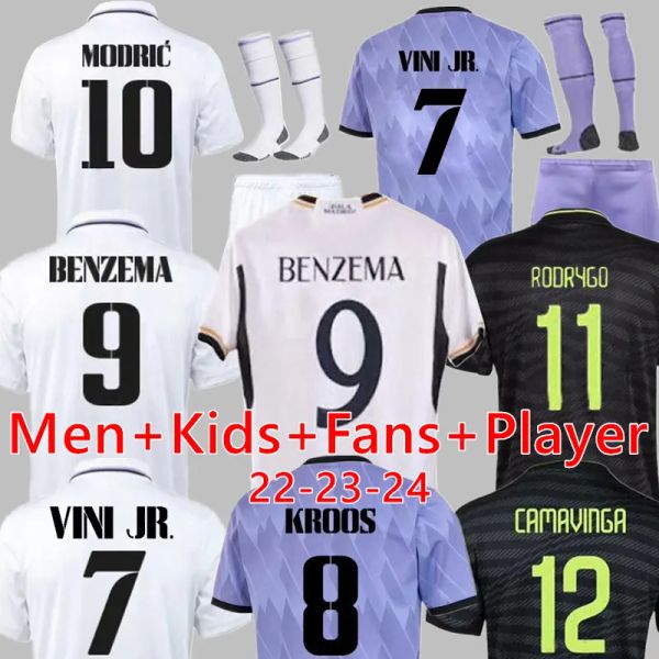 

22 23 24 fans player version soccer jerseys 3rd real 2023 madrids finals champions 14 kit rodrgo camiseta vini jr camavinga tchouameni footb, Black;yellow