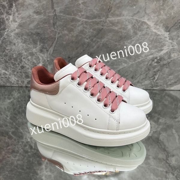 

2023women men fashion quality casual shoes heel leather lace-up sneaker running trainers letters flat printed sneakers, Red;white