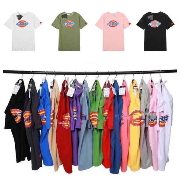 

2023 designer brand tees t shirts pure cotton short sleeve shirt simple letter printed summer casual men clothing, White;black