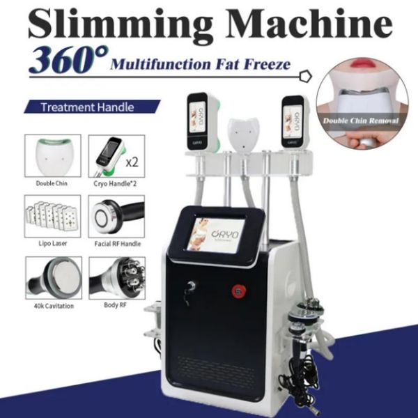 

slimming machine 360 degree cryolipolysis fat ing machine body slim double chin removal rf 40khz cavitation portable device