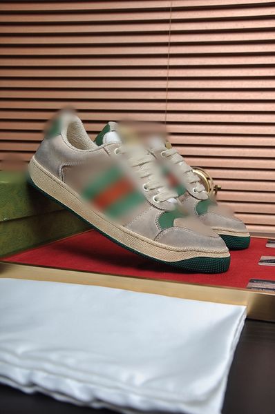 

fashion men women designer shoes printed letter green outdoor luxury mens women's sneakers sports couple trainers shoe with box, Black