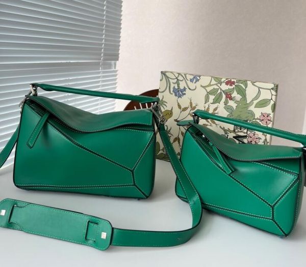 

lowe fashion geometry women's crossbody bags geometric solid shoulder bag genuine leather designer puzzle handbags geometry patternflip