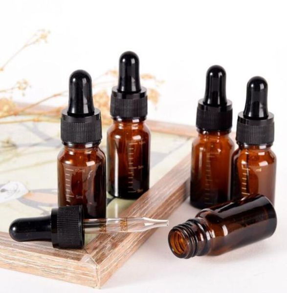 

10ml empty glass essential oils dropper bottles in refillable mini amber glass dropper container liquid pipette bottle kka64026252588