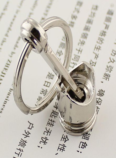 

piston keychain creative accessories auto part model automotive keyring key chain ring key rings keyfob 30pcslot 731031, Silver
